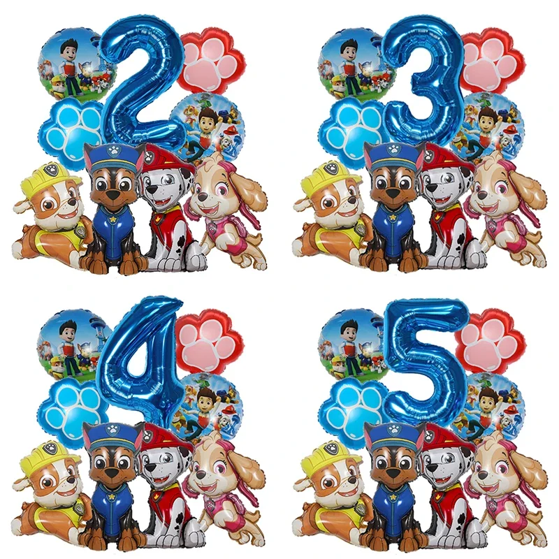 Pet Supplies In - 9 Globos de Aluminio de Patrulla