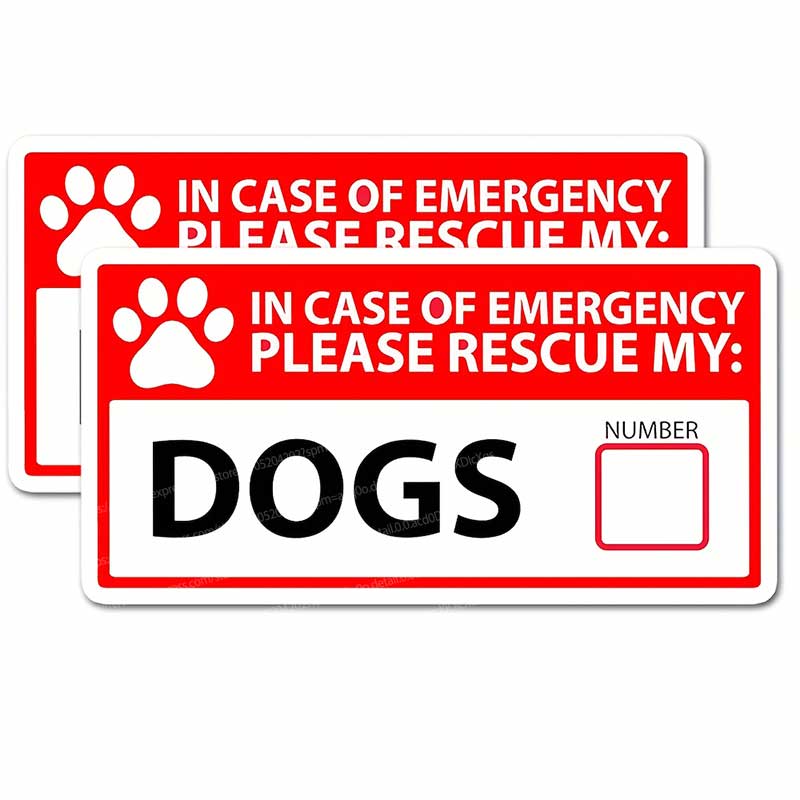 (2 Hojas) Pegatinas de Rescate - Pet Supplies First reseña y precio