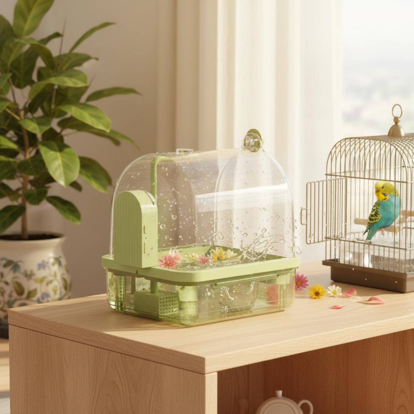 Baño Automático para Pájaros c - Pet Supplies In reseña y precio