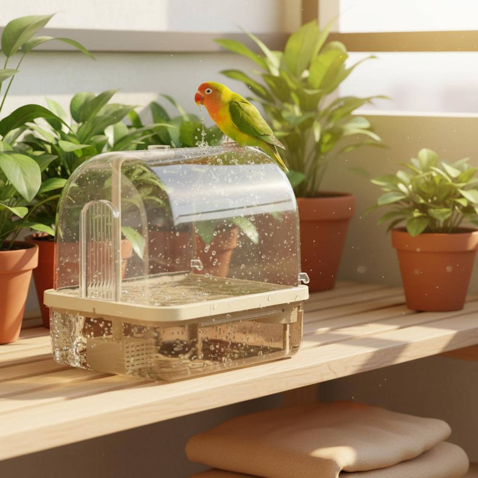 Baño Automático para Pájaros c - Pet Supplies In reseña y precio