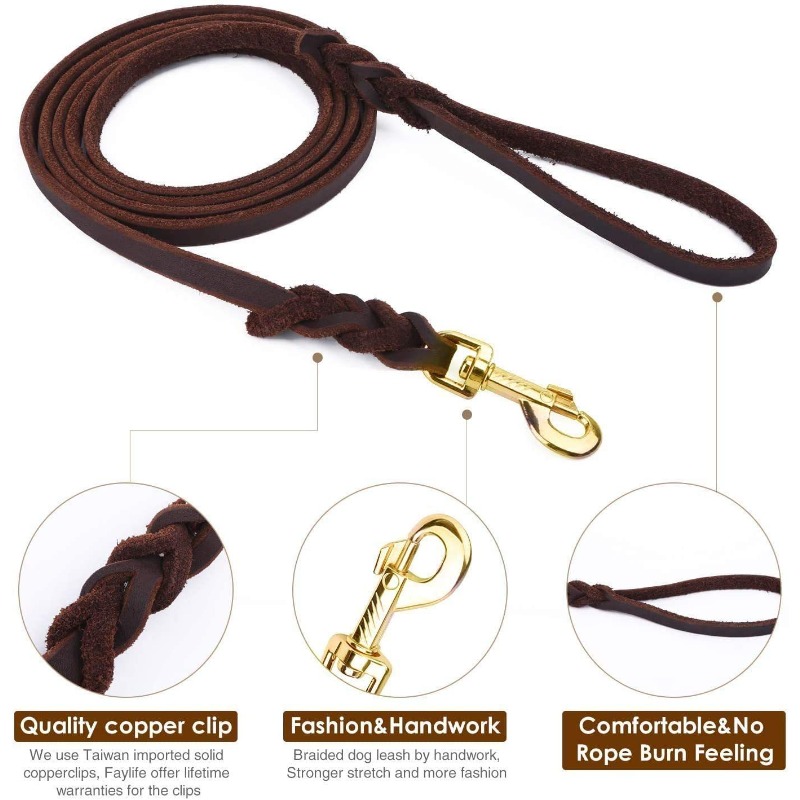 Correa de piel de vaca de prim - Pet Supplies First reseña y precio